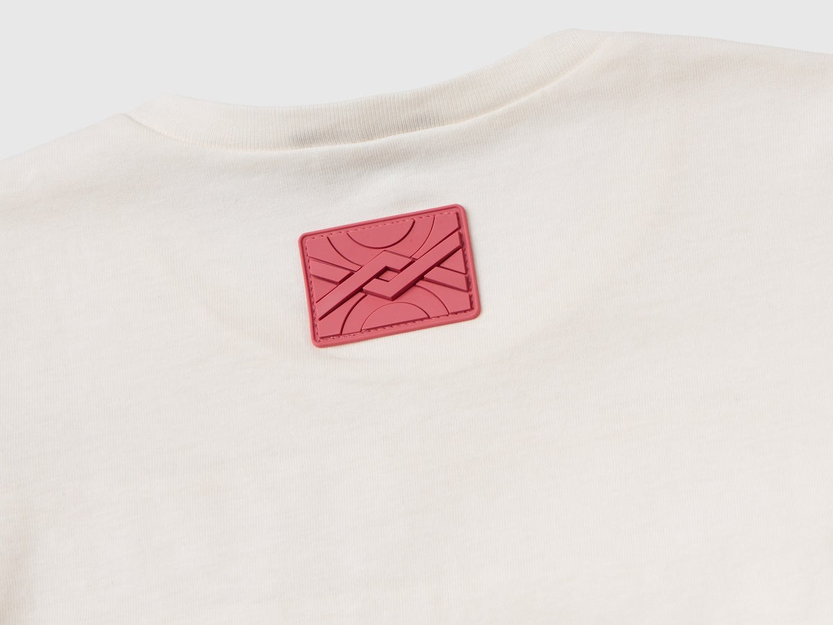 T-shirt con rouches