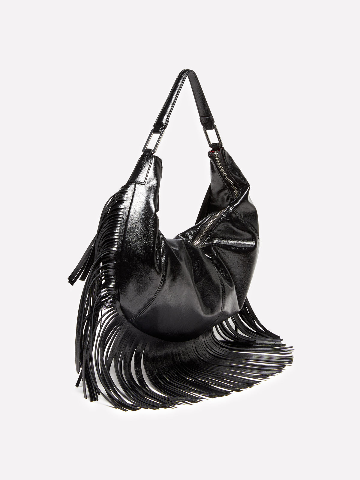 Borsa a spalla con frange