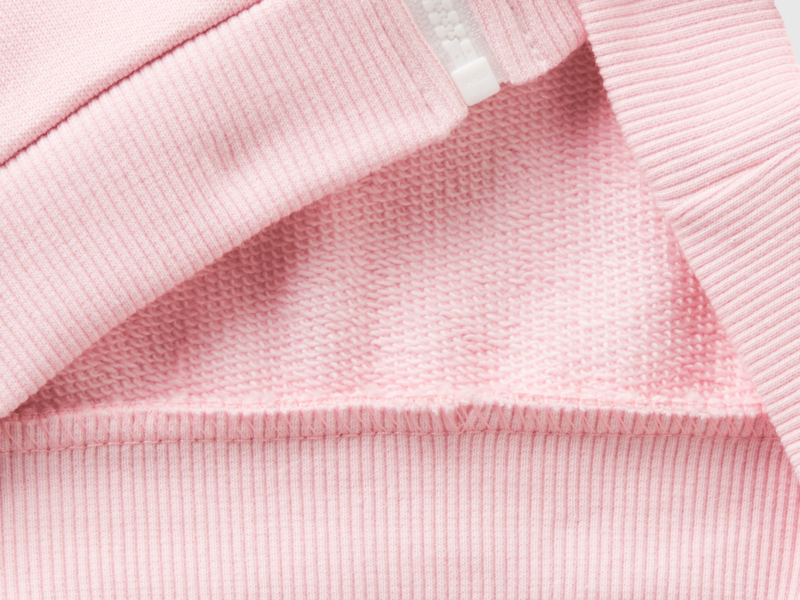 Felpa con zip in cotone bio da bimba multi-color 3 | Benetton Outlet