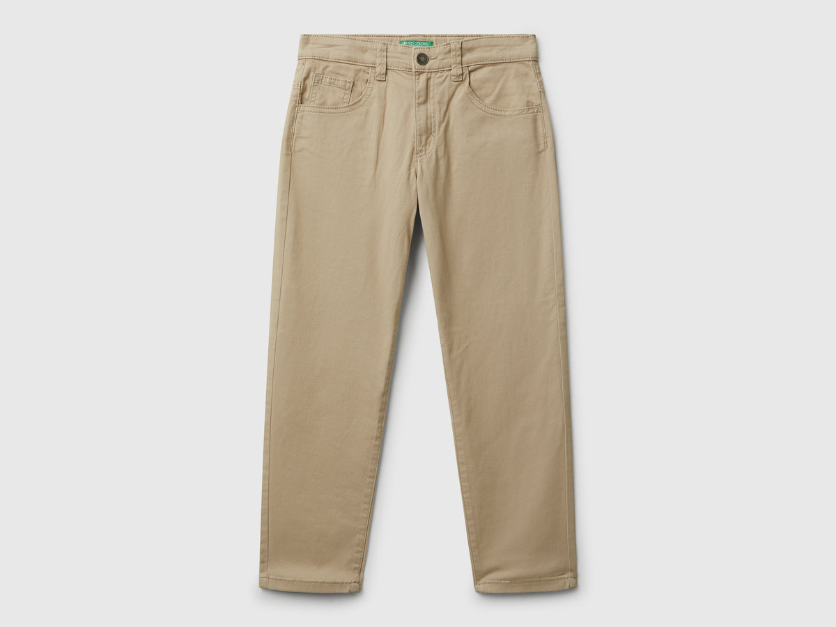 Pantaloni in cotone stretch