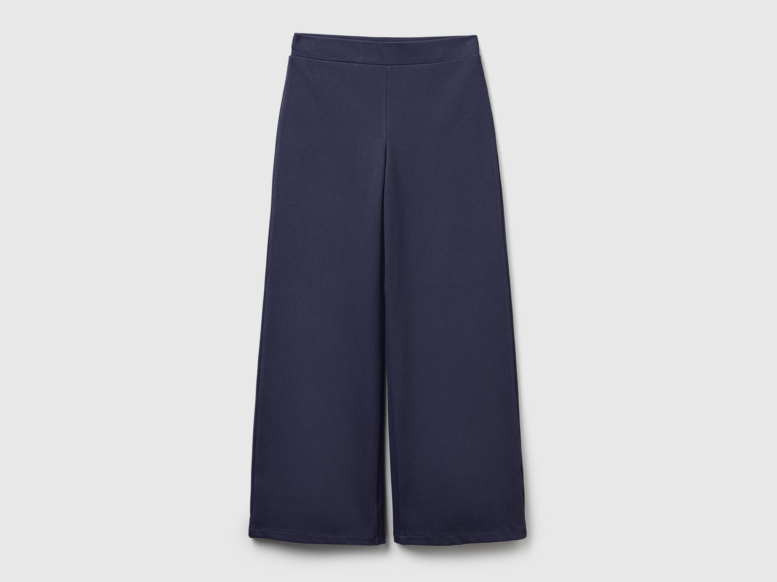 Pantaloni ampi in cotone stretch da bambina avio 2 | Benetton Outlet