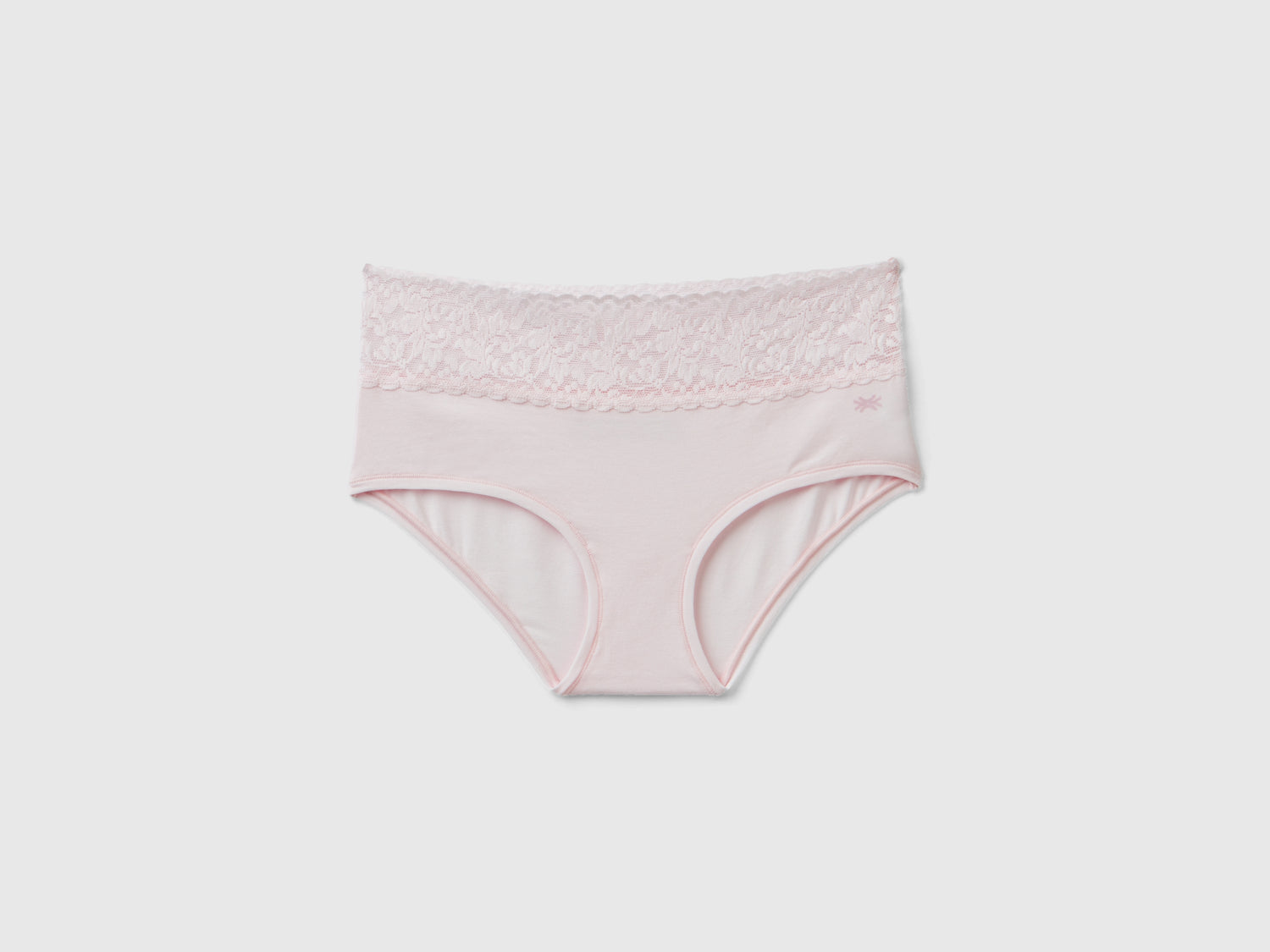Slip in cotone bio super stretch da donna rosa tenue | Benetton Outlet