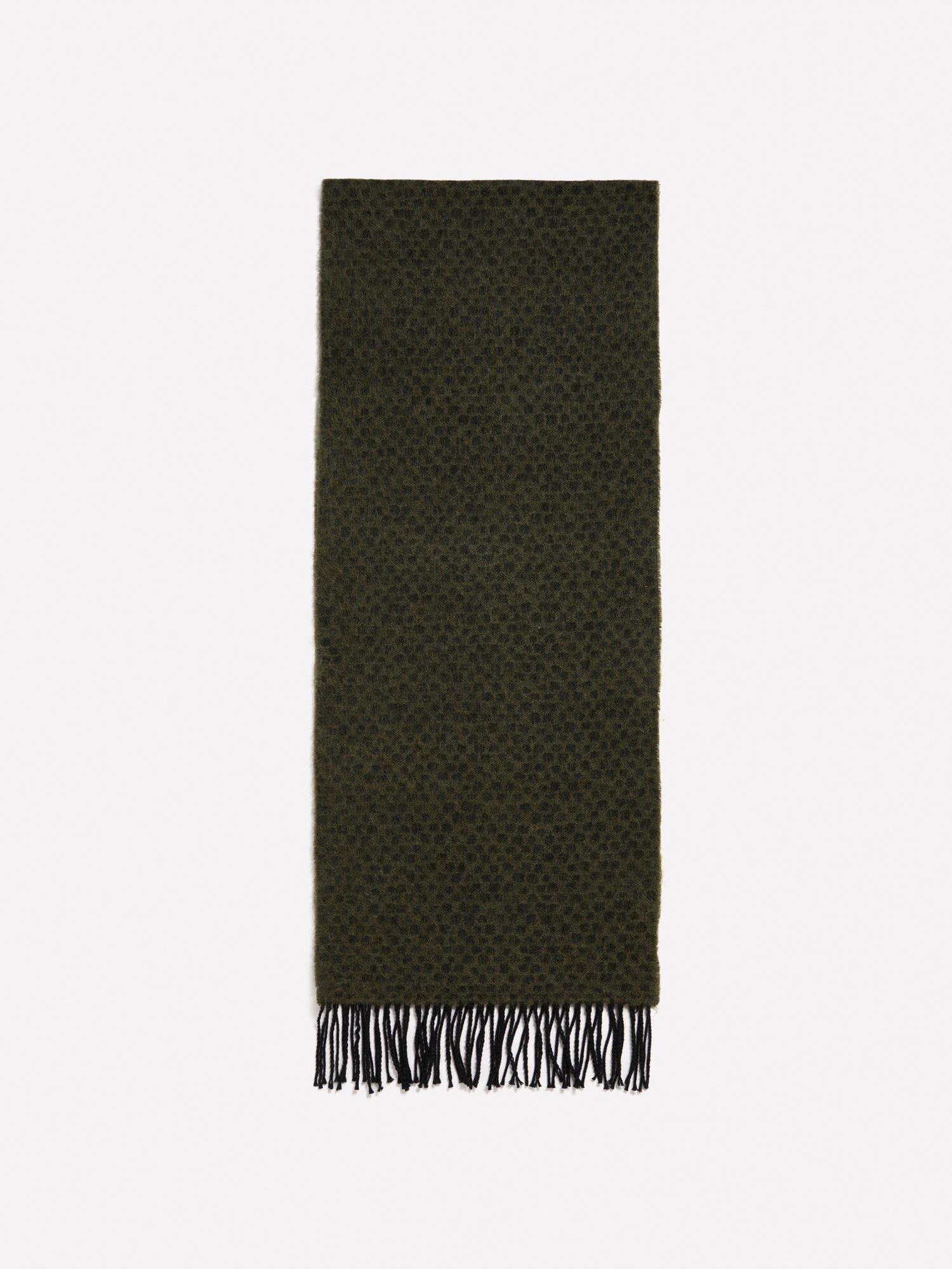 Sciarpa jacquard da donna verde militare | Sisley Outlet