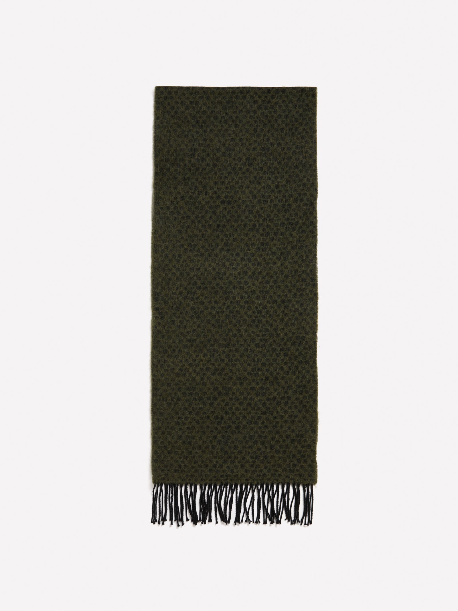 Sciarpa jacquard da donna verde militare | Sisley Outlet
