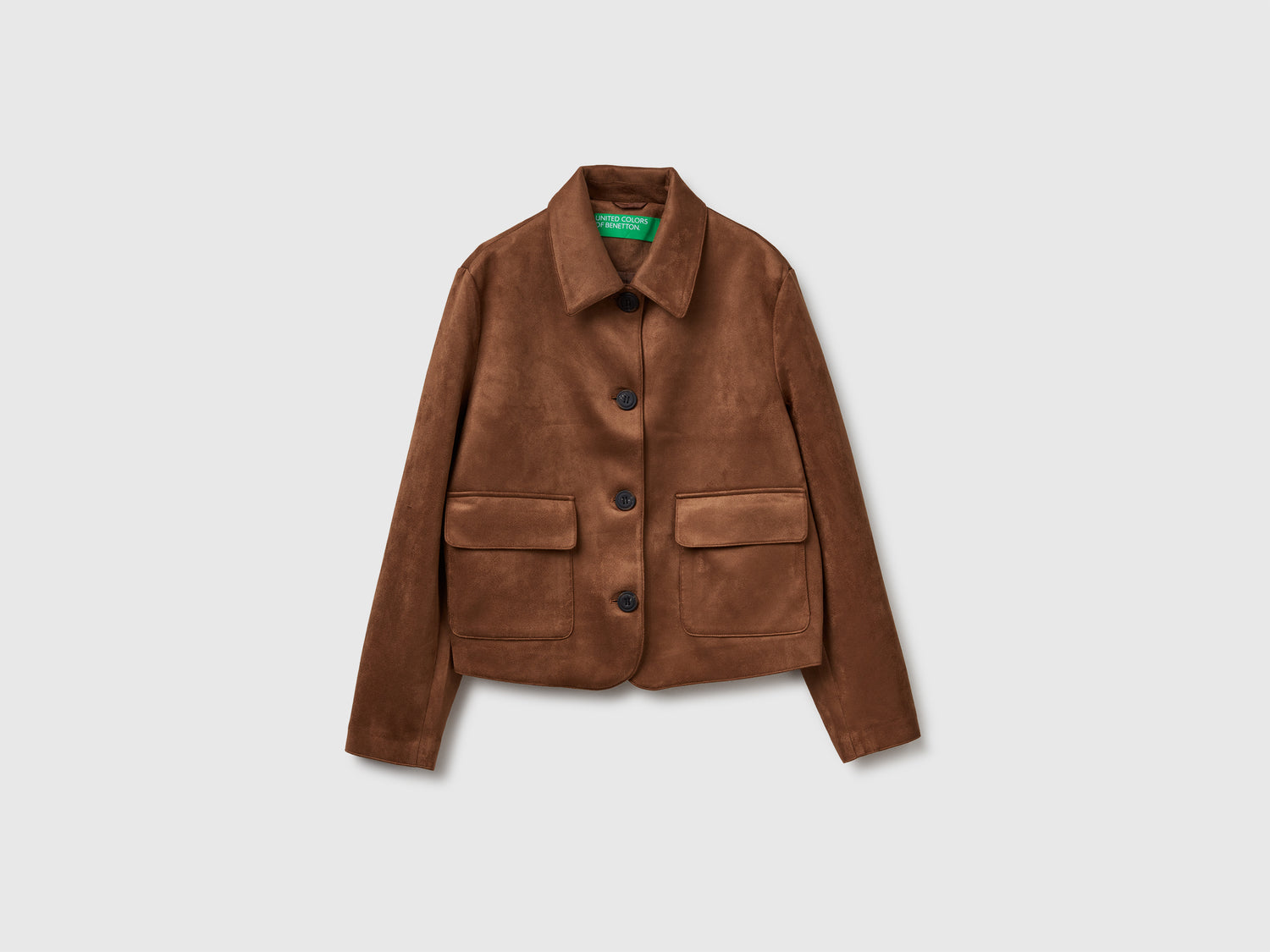 Giacca effetto scamosciato da donna bruciato | Benetton Outlet