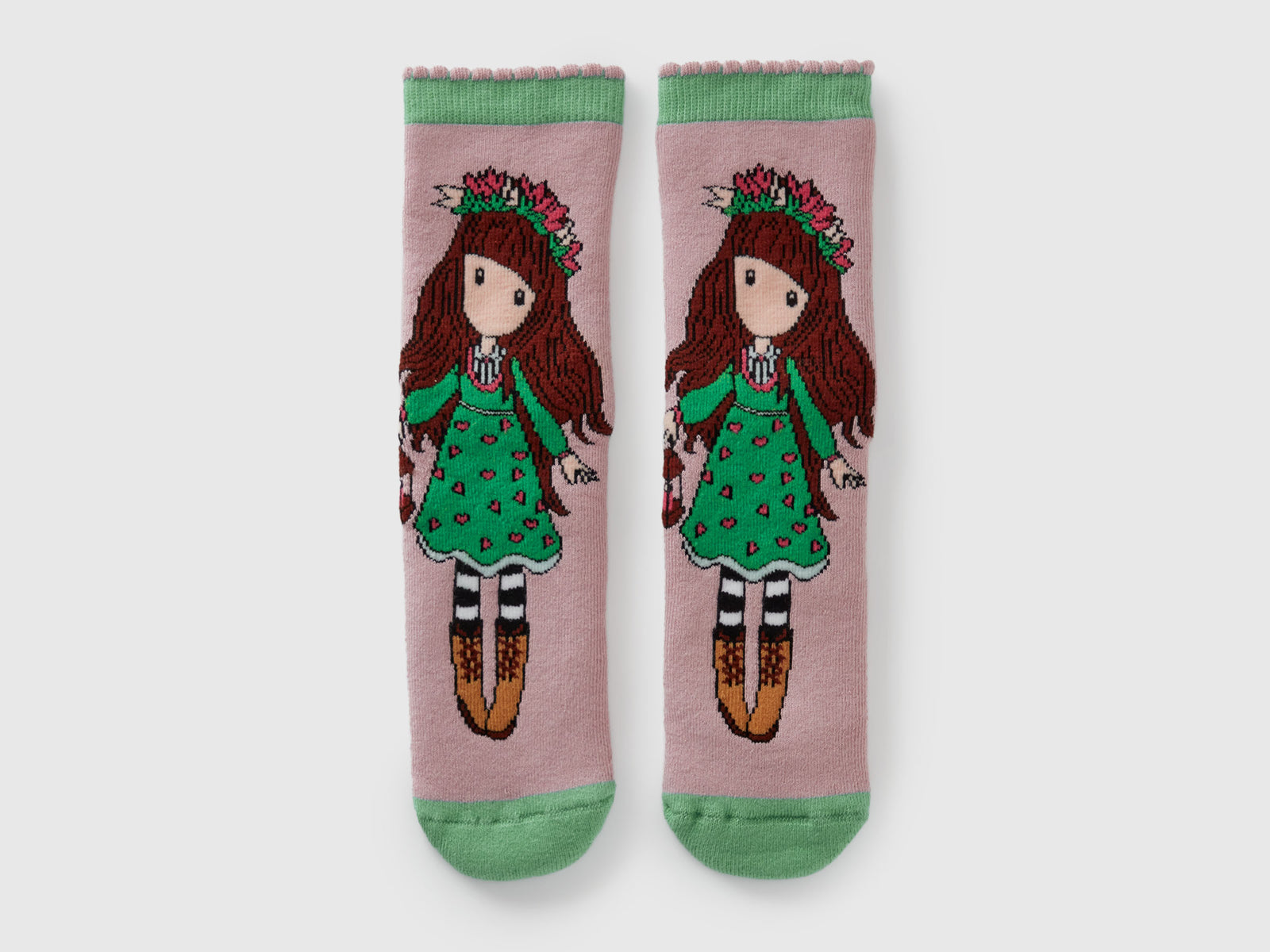 Calzini antiscivolo ©Santoro Gorjuss da bambino rosa | Benetton Outlet