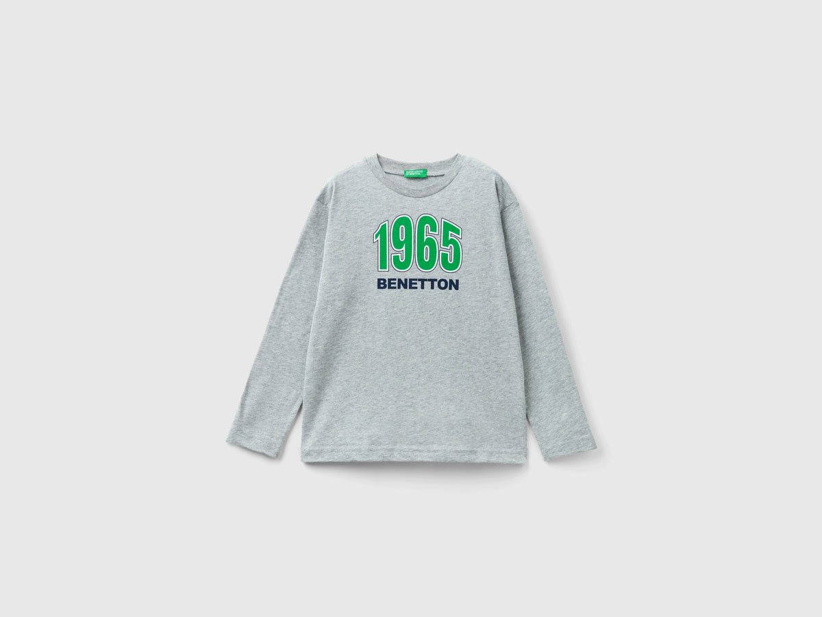 T-shirt manica lunga in cotone bio