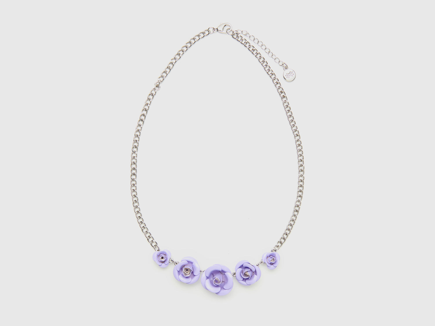Collana con rose da donna lilla | Benetton Outlet