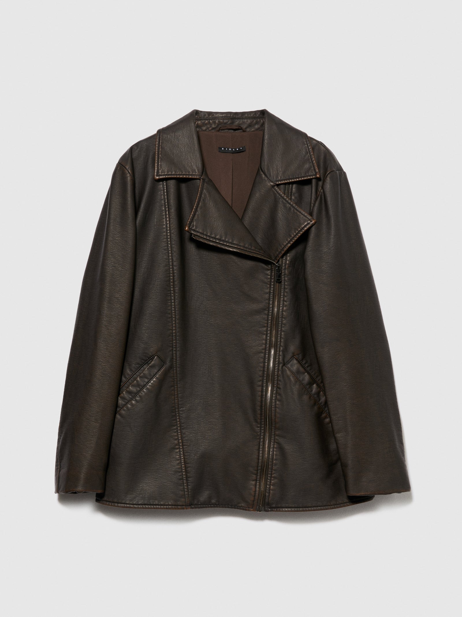Biker over fit da donna marrone | Sisley Outlet