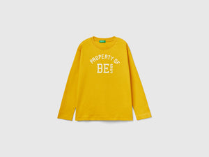 T-shirt con stampa slogan