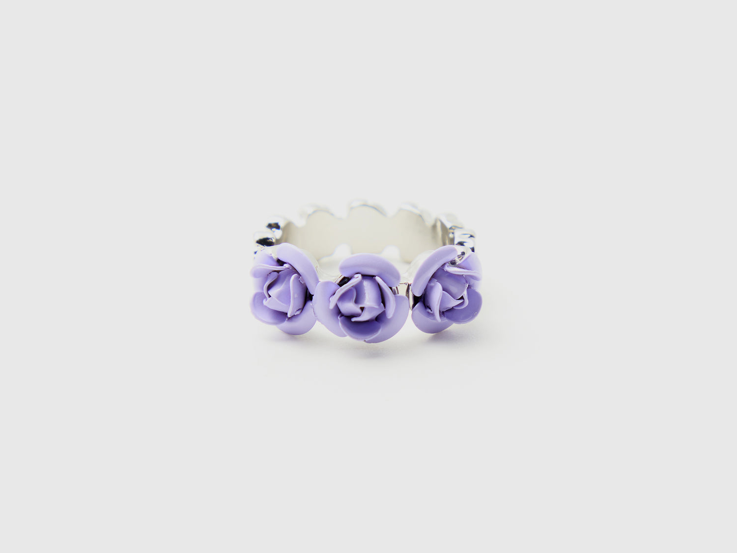 Anello con rose da donna lilla | Benetton Outlet