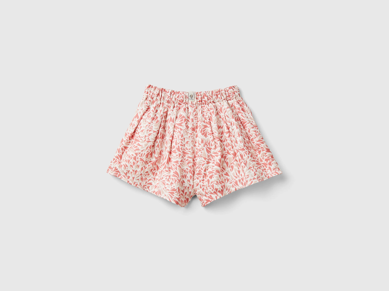 Heart-print viscose culottes da neonato rosa 2 | Benetton Outlet