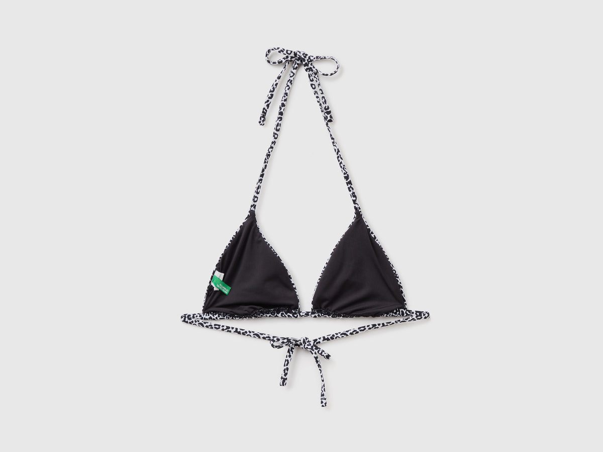 Reggiseno costume a triangolo in tessuto elasticizzato