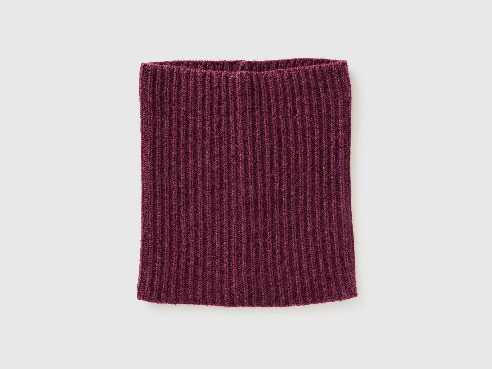 Scaldacollo in misto lana da donna prugna | Benetton Outlet