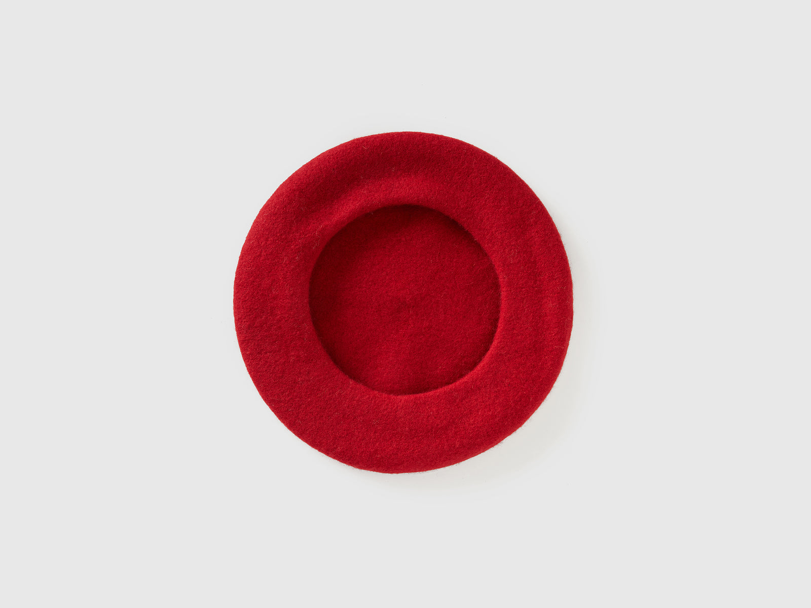 Basco classico in misto lana da donna rosso 2 | Benetton Outlet