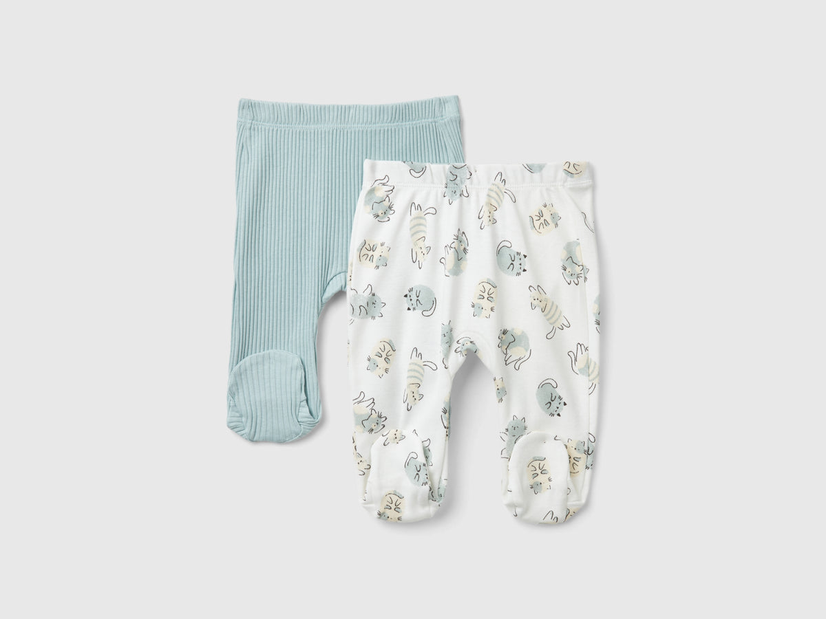 Due pantaloni in cotone bio