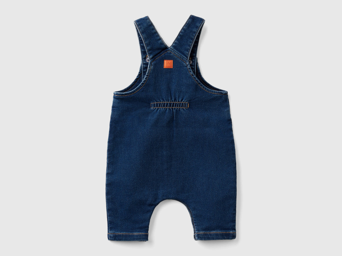 Salopette effetto denim baggy fit