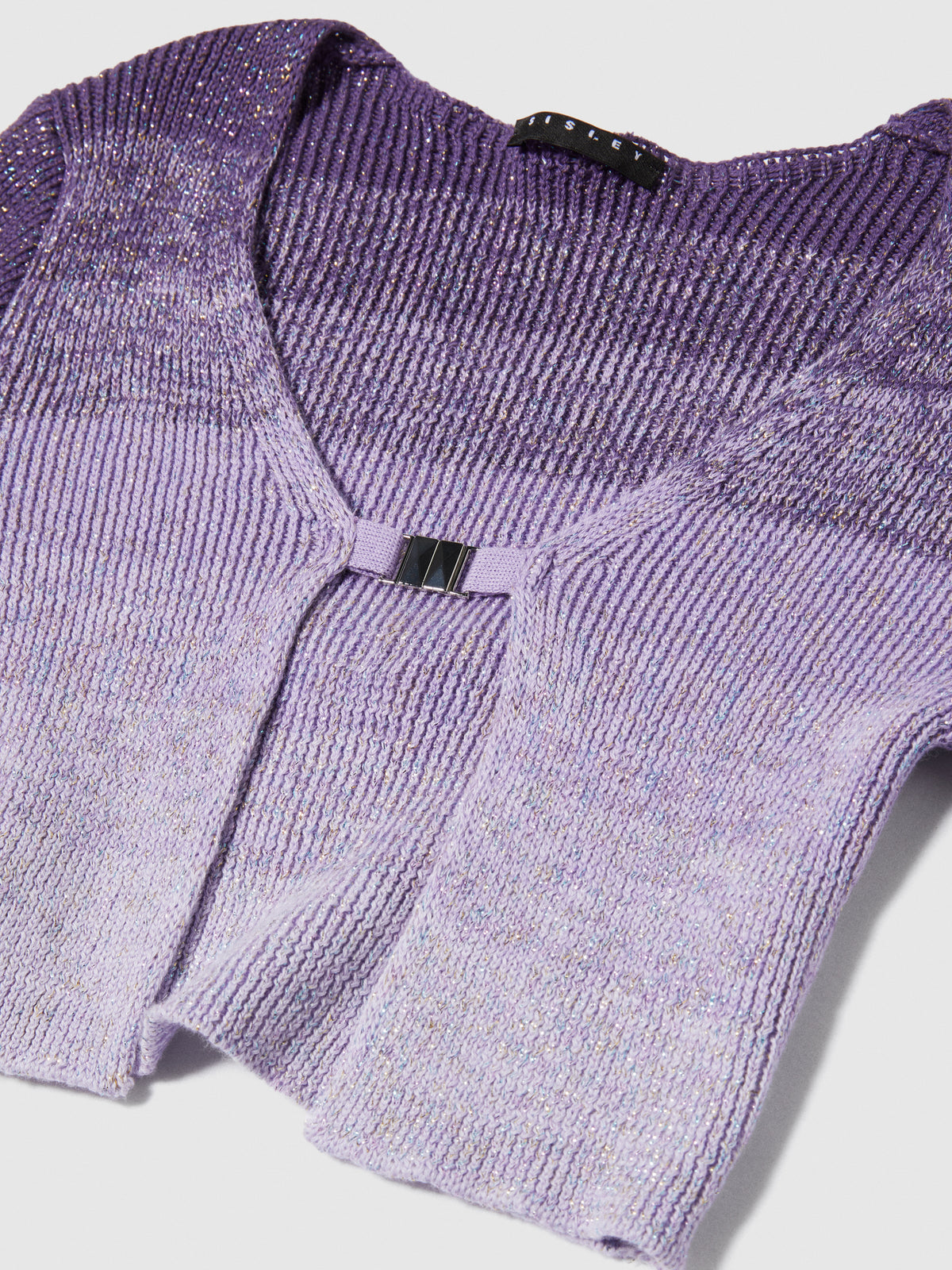 Cardigan sfumato in lurex