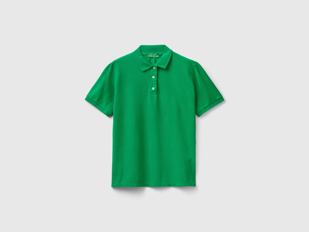 Polo in cotone bio stretch