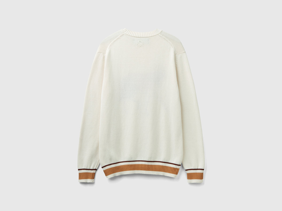 Maglia con intarsio cavallo