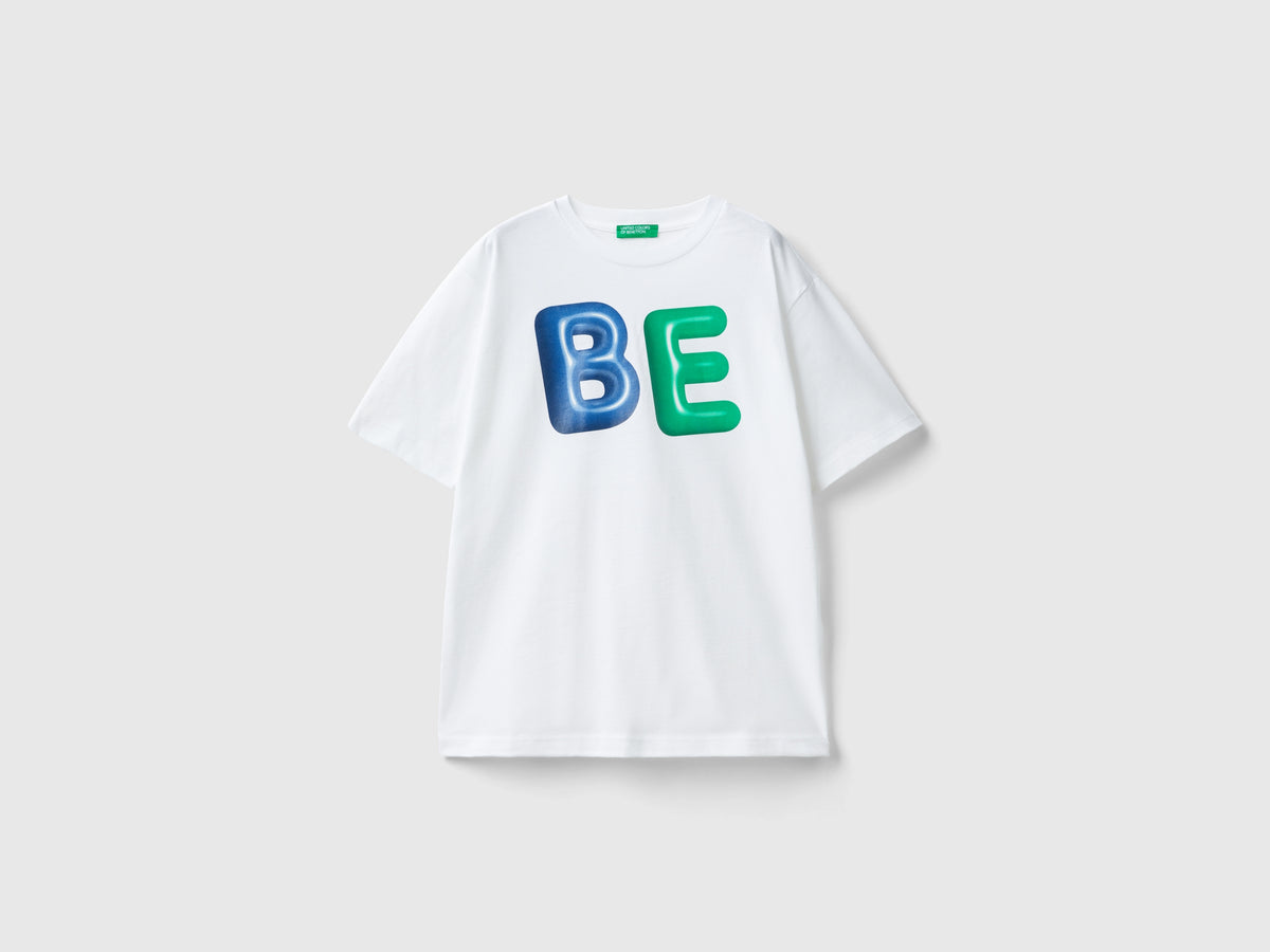 T-shirt girocollo in cotone bio