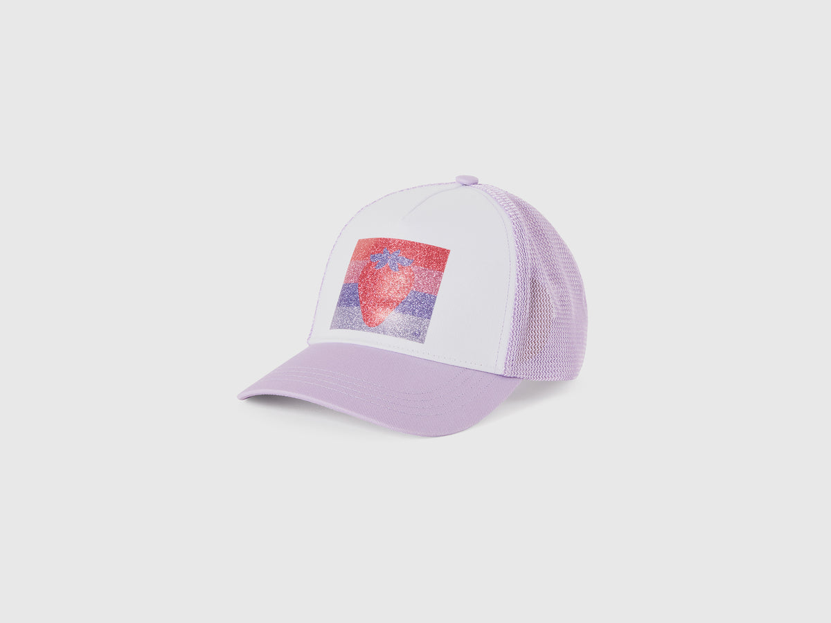 Cappello baseball in cotone e rete