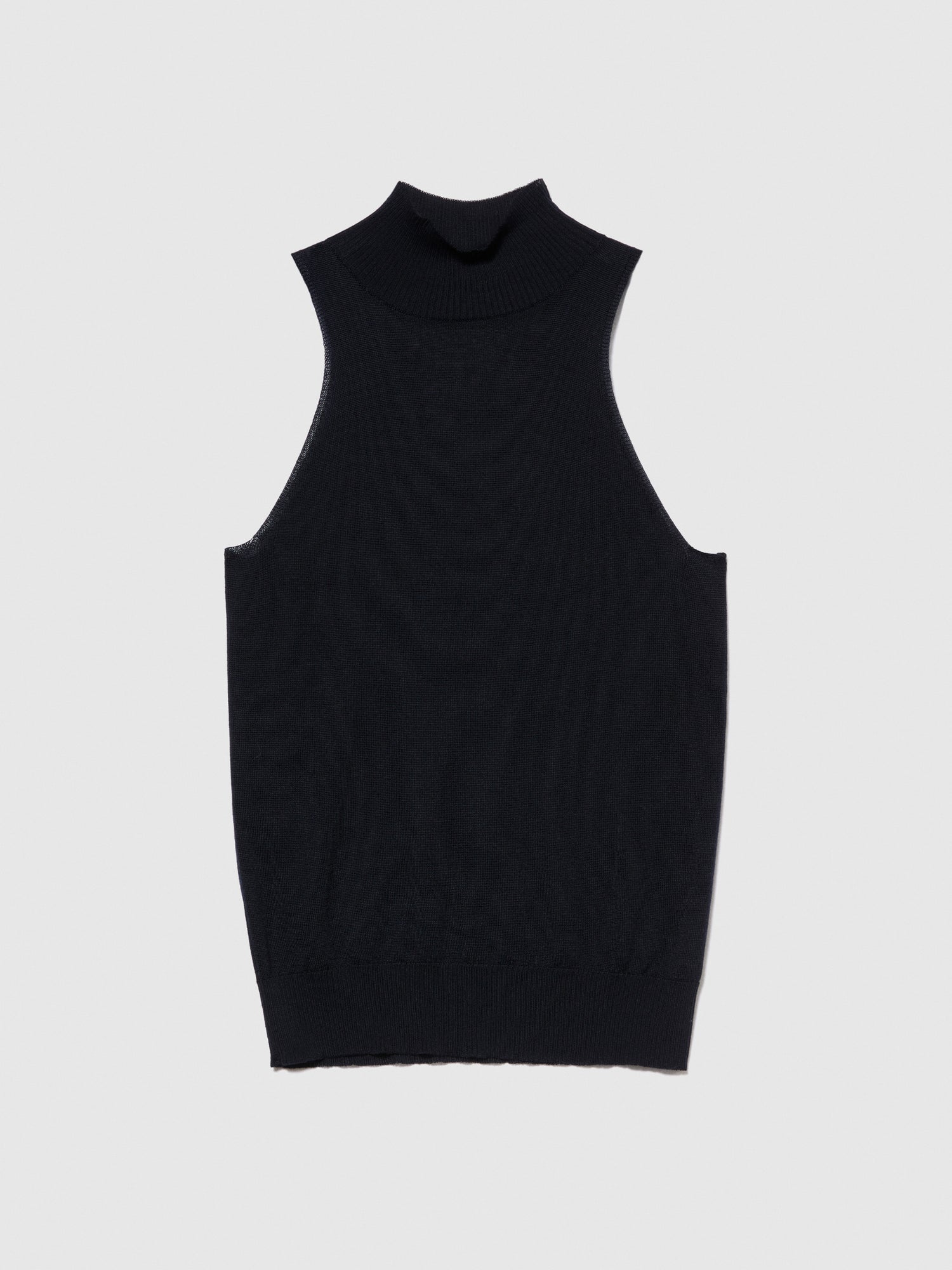 Top lupetto in maglia da donna nero | Sisley Outlet