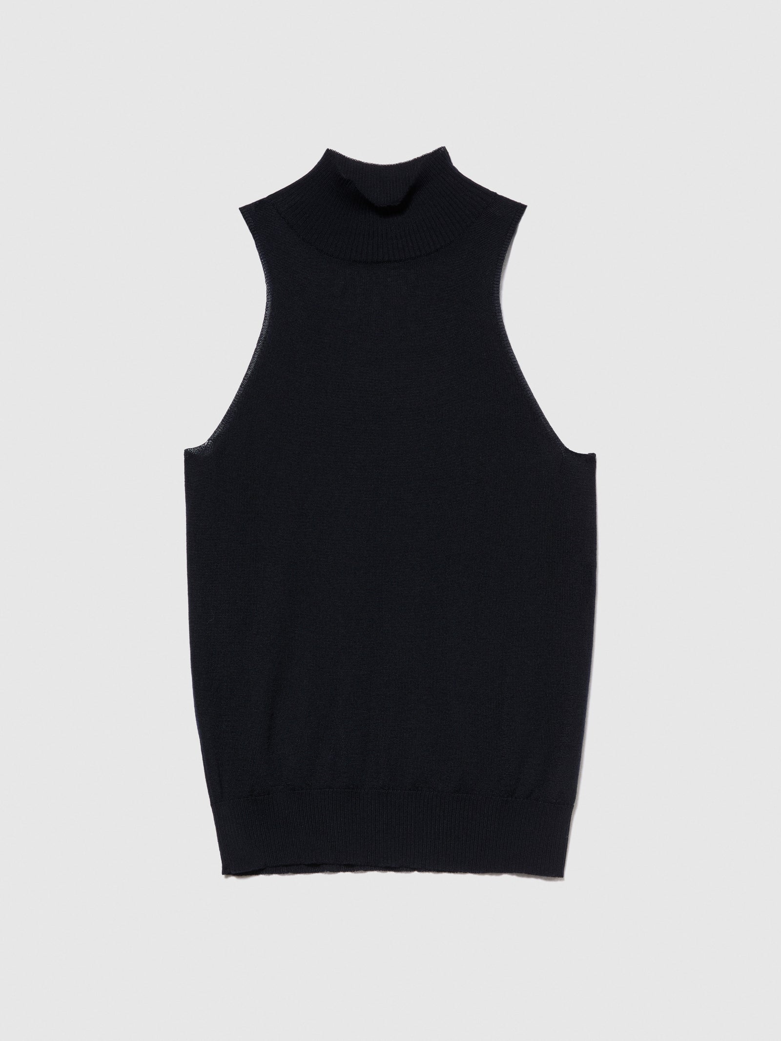 Top lupetto in maglia da donna nero | Sisley Outlet