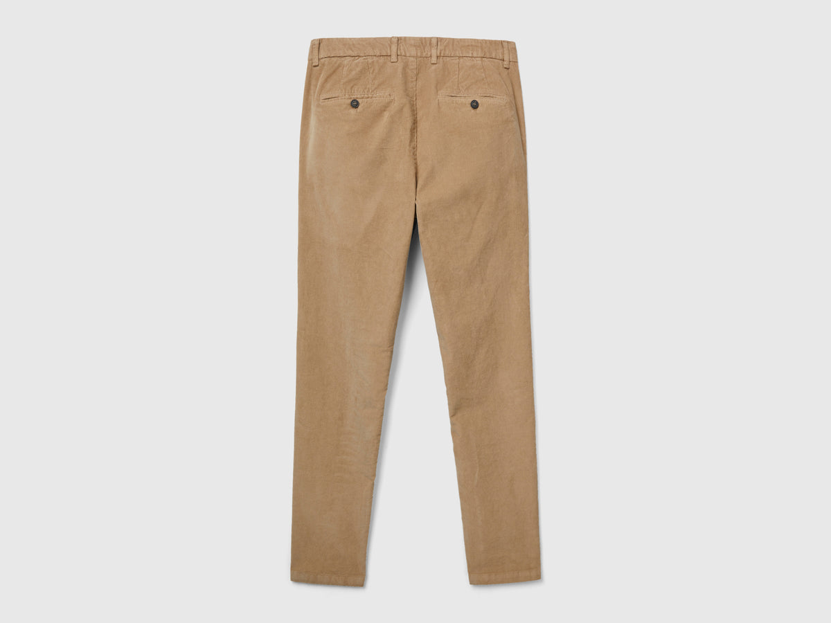 Pantaloni in velluto stretch