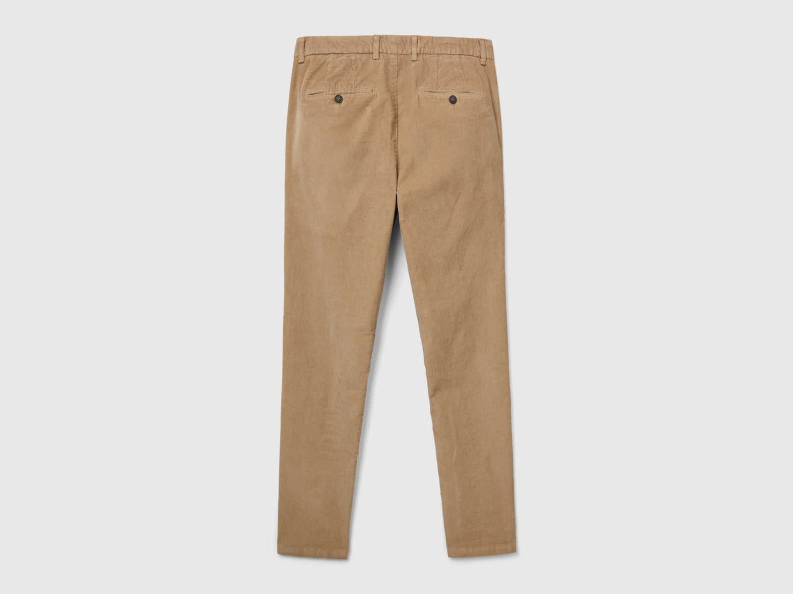 Pantaloni in velluto stretch da uomo cammello 2 | Benetton Outlet