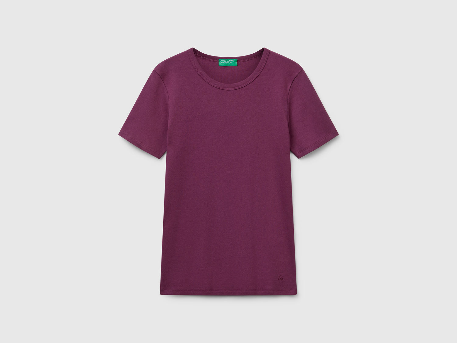 T-shirt regular fit da donna prugna | Benetton Outlet