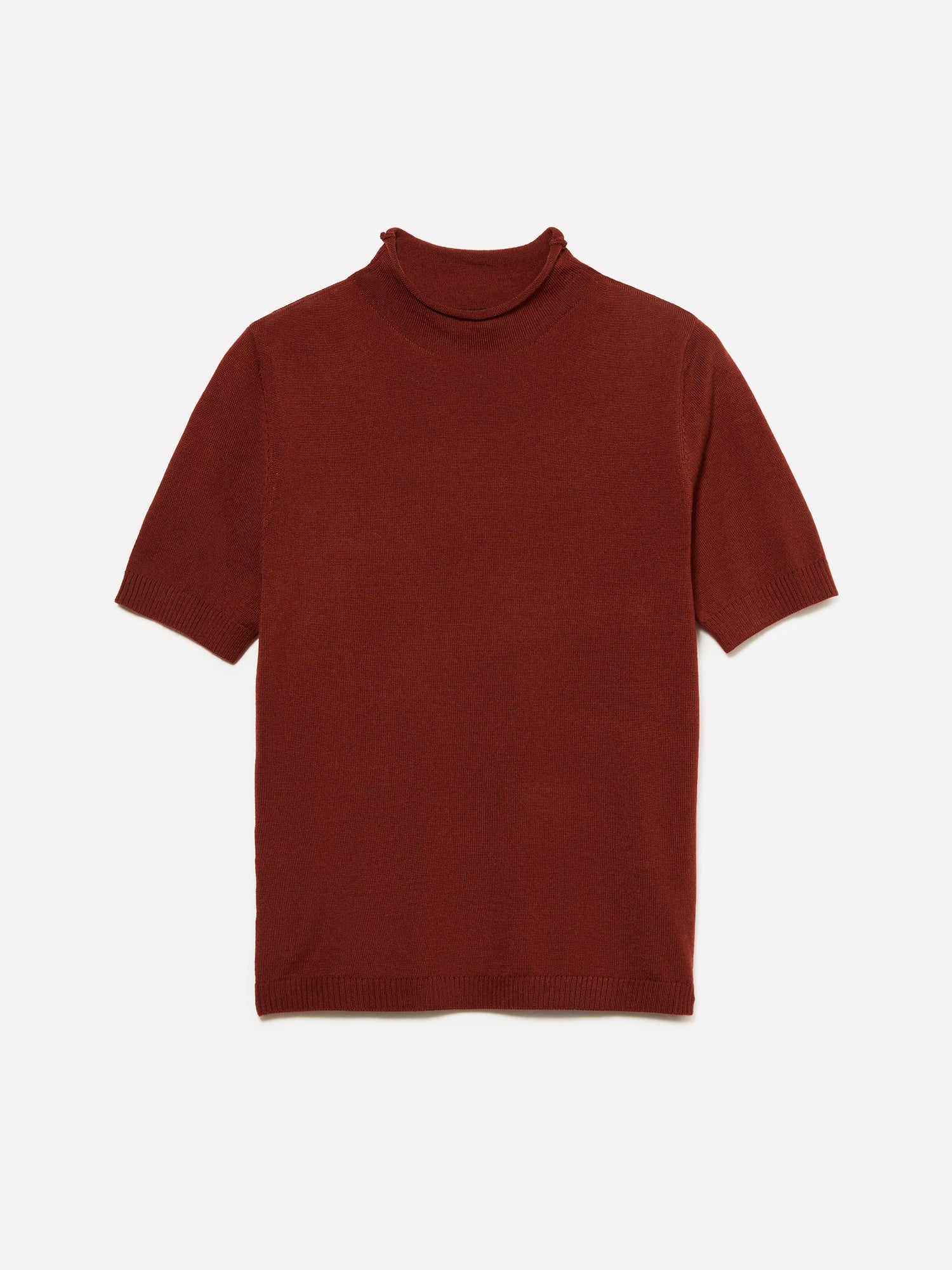 Maglia rosso mattone a mezze maniche da donna bordeaux | Sisley Outlet