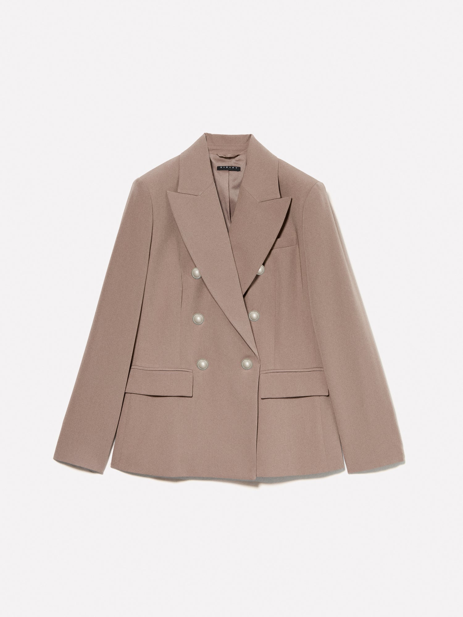 Blazer con bottoni gold da donna marrone | Sisley Outlet