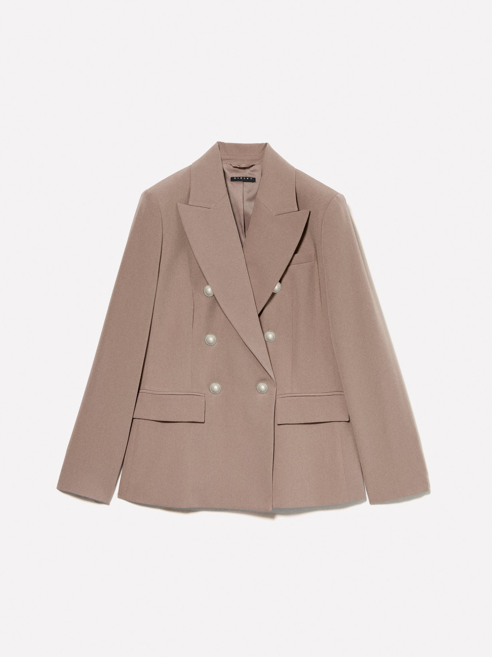 Blazer con bottoni gold da donna marrone | Sisley Outlet