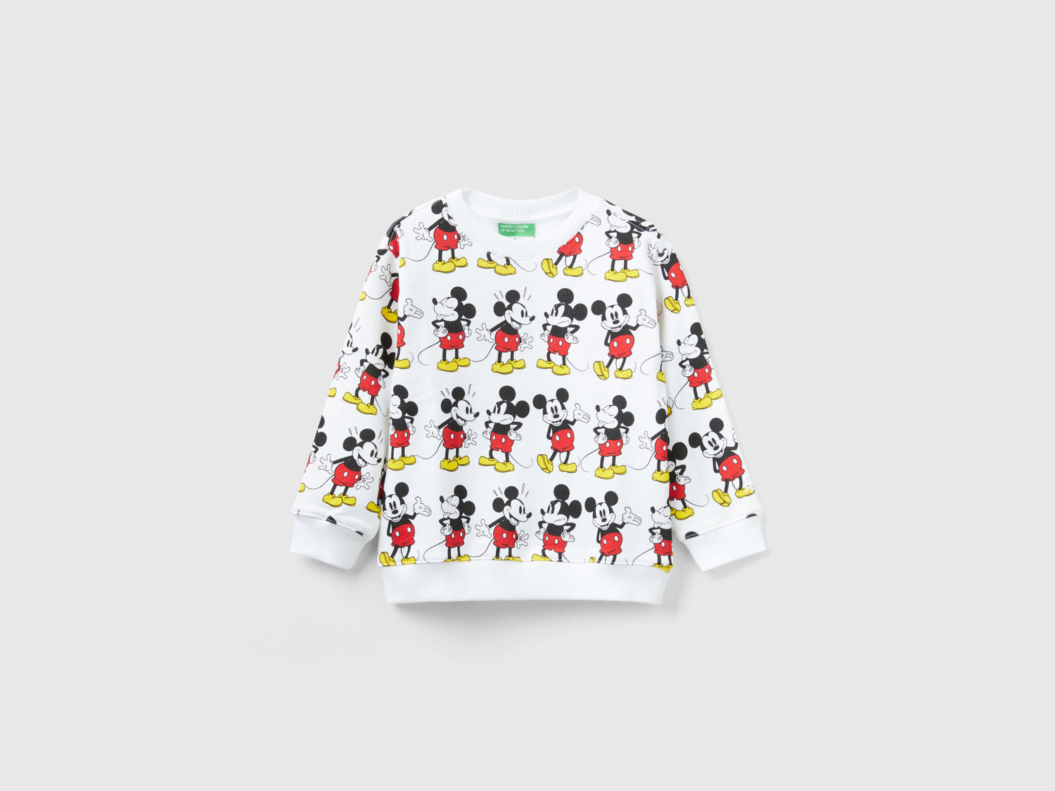 Felpa Mickey Mouse da bimbo bianco | Benetton Outlet