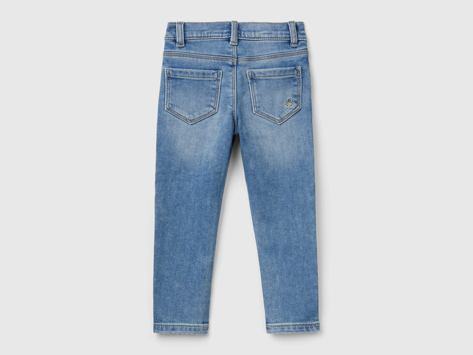 Jeans termici skinny fit da bimba azzurro 2 | Benetton Outlet