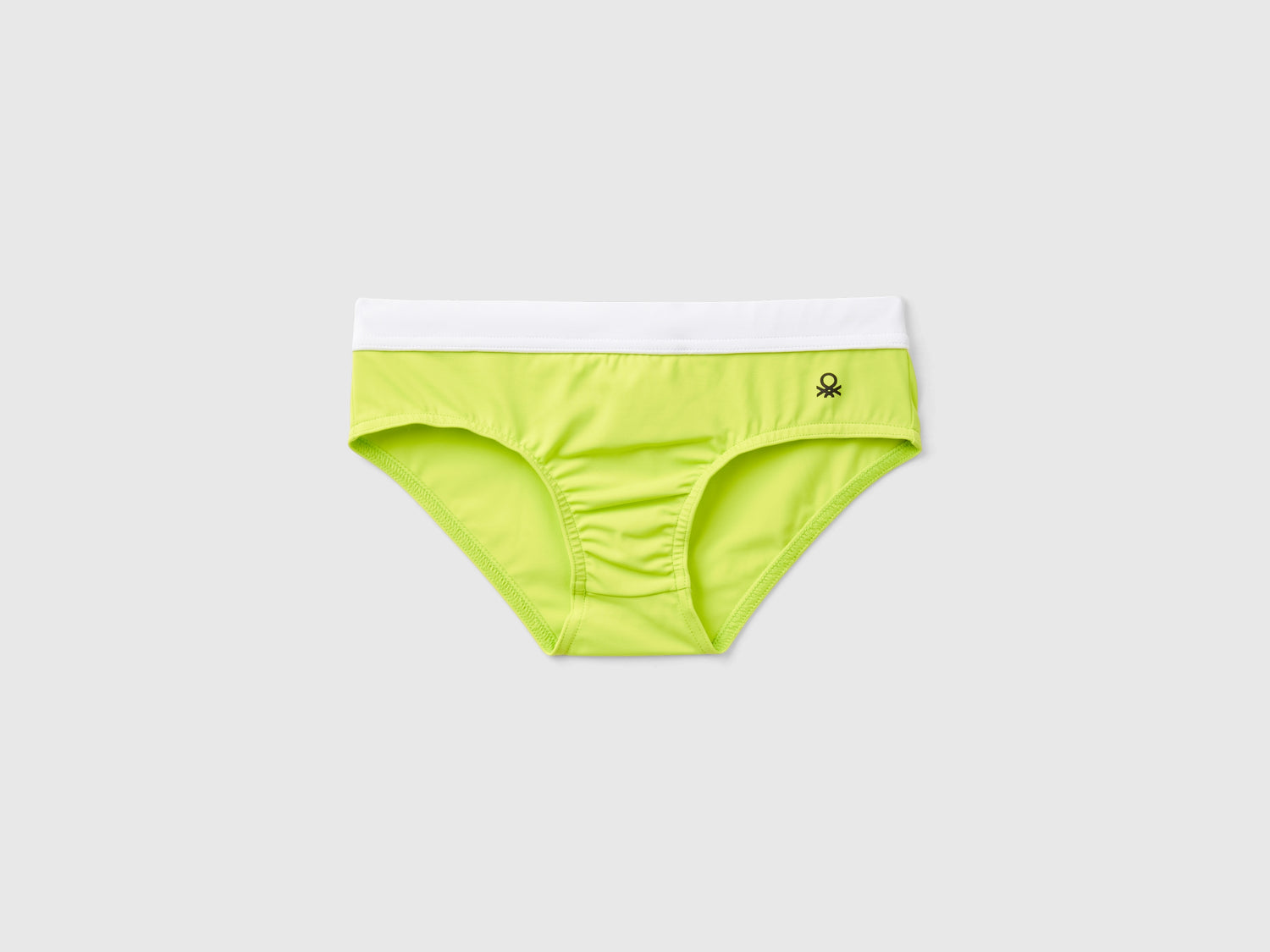 Costume slip con coulisse in ECONYL® da bambino lime | Benetton Outlet