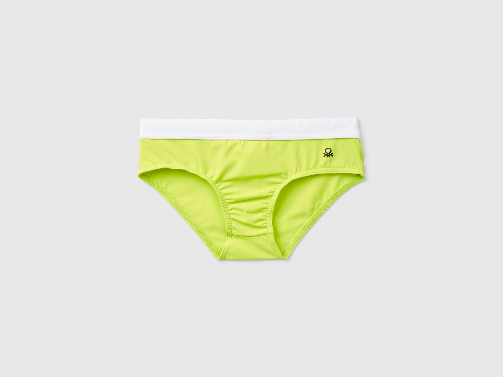 Costume slip con coulisse in ECONYL® da bambino lime | Benetton Outlet