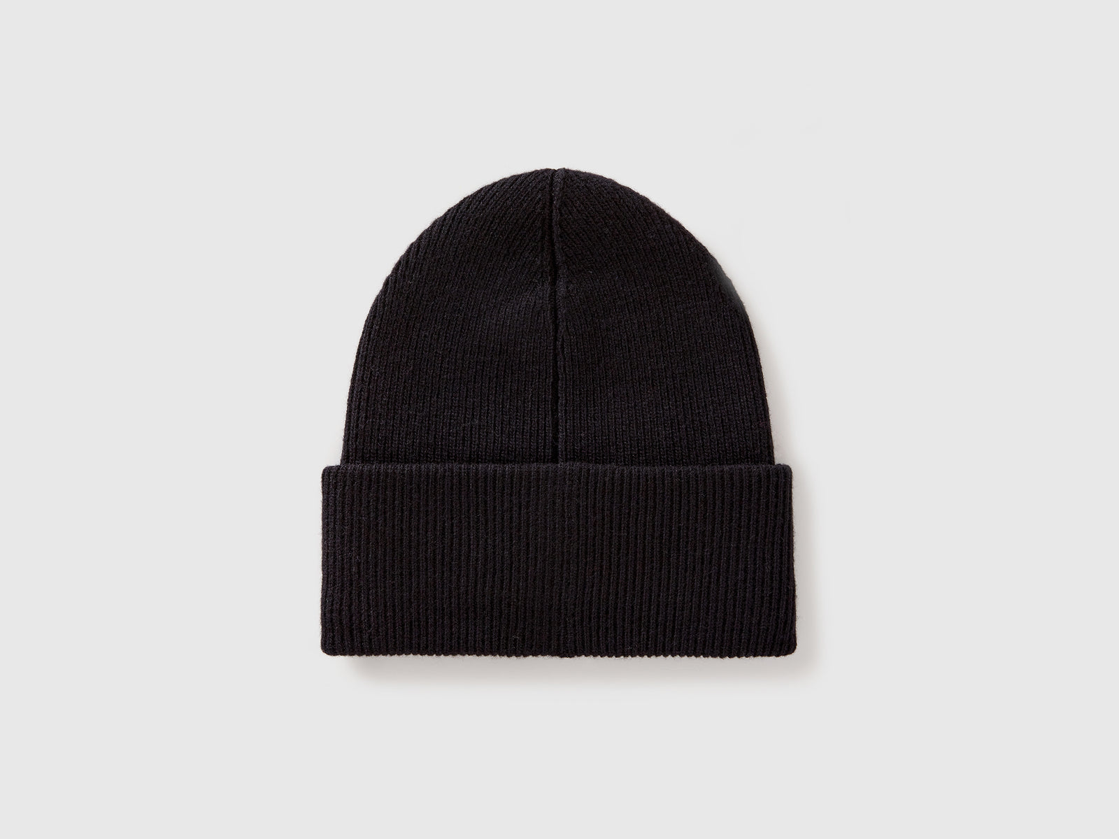 Berretto in misto lana da bambino nero 2 | Benetton Outlet