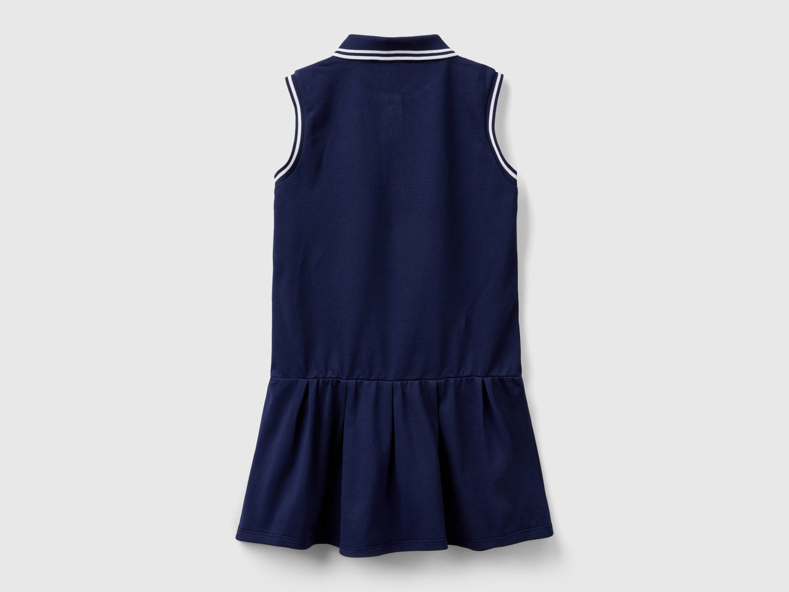 Abito stile polo da bambina blu scuro 2 | Benetton Outlet