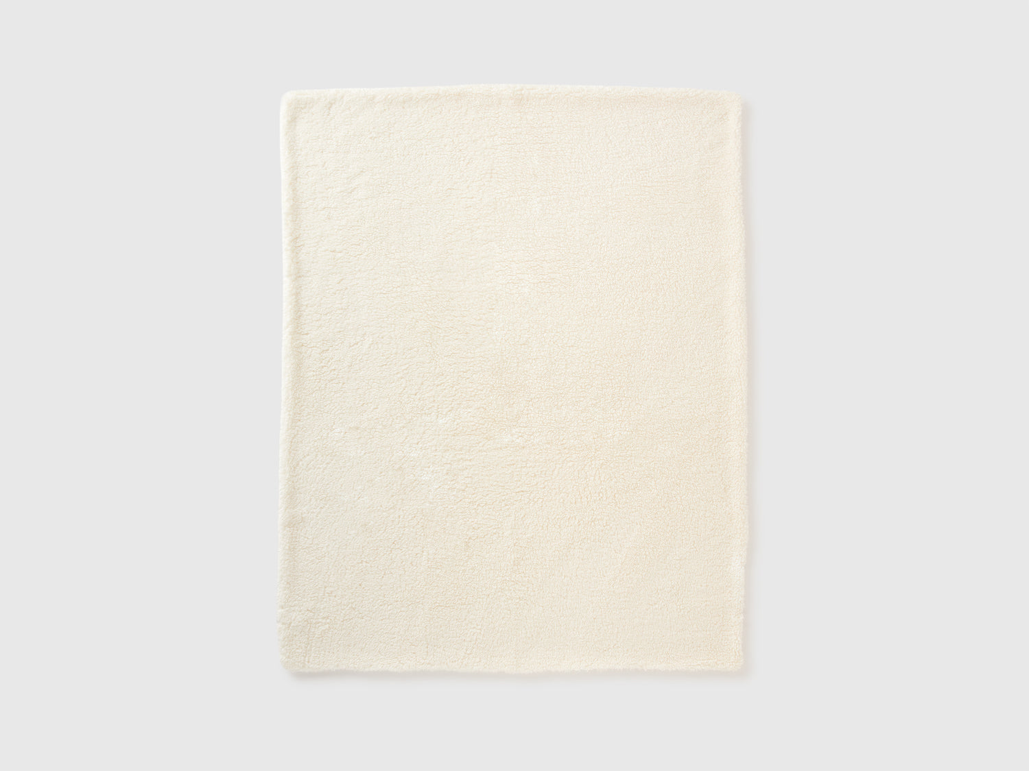 Coperta effetto orsetto da neonato bianco panna | Benetton Outlet