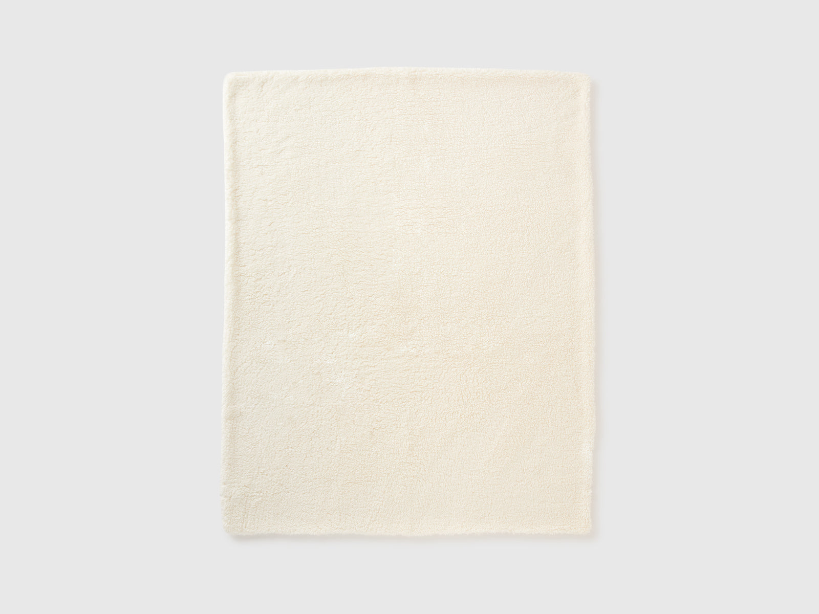 Coperta effetto orsetto da neonato bianco panna | Benetton Outlet