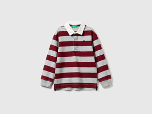 Polo rugby a righe in cotone
