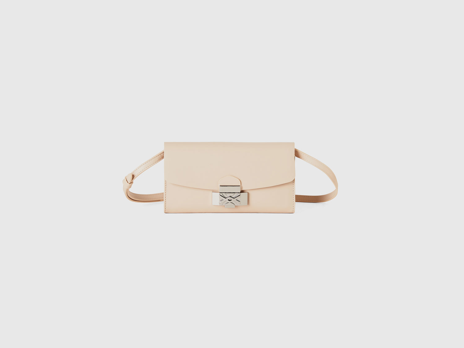 Borsa portacellulare con tracolla da donna bianco panna | Benetton Outlet
