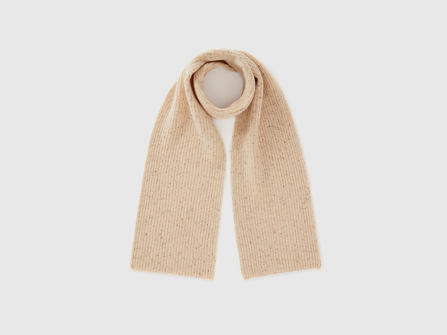 Sciarpa in misto lana da uomo beige | Benetton Outlet