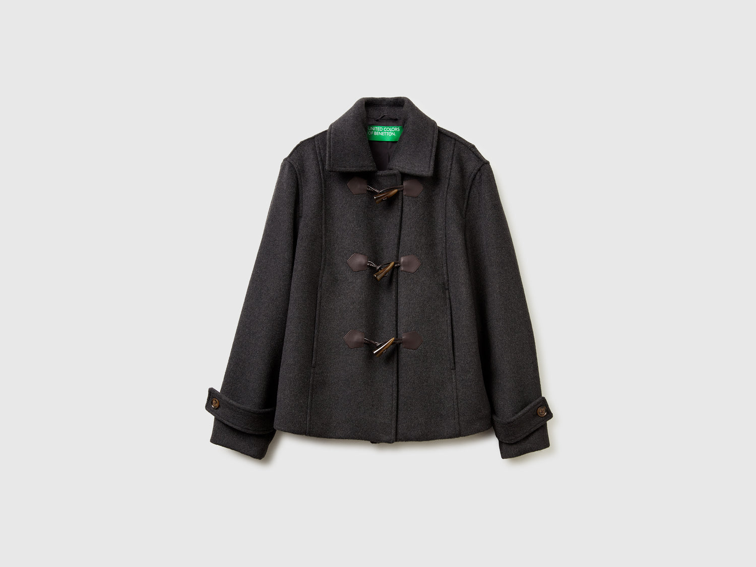 Cappotto Montgomery da donna grigio scuro | Benetton Outlet
