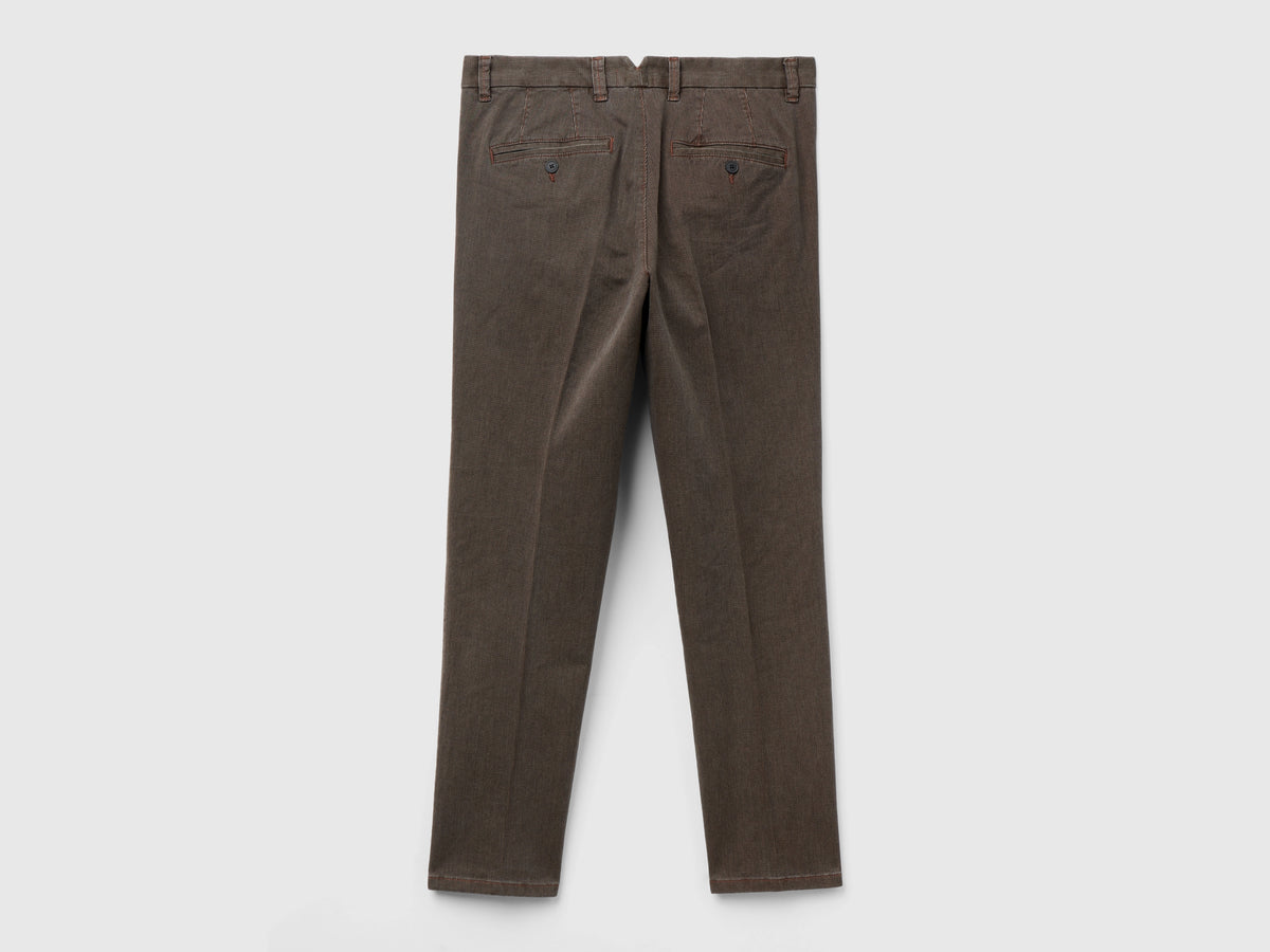 Chino micro fantasia slim fit