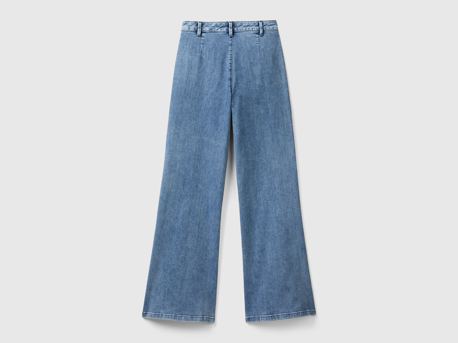 Jeans flare con zip da donna blu 2 | Benetton Outlet