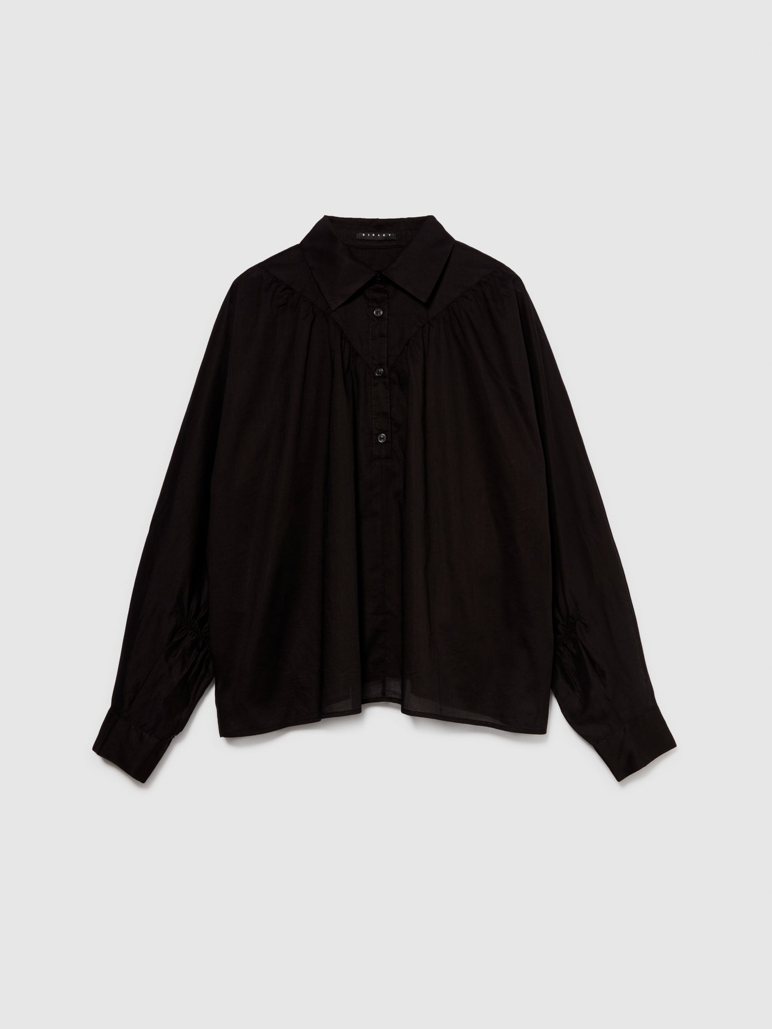 Blusa over da donna nero | Sisley Outlet