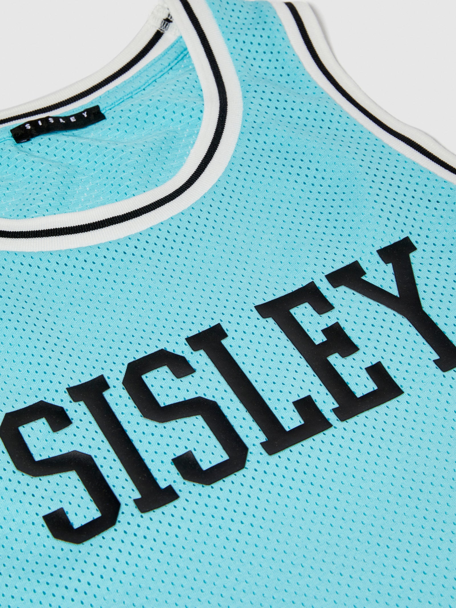Canotta color block a rete da bambino bluette 2 | Sisley young Outlet